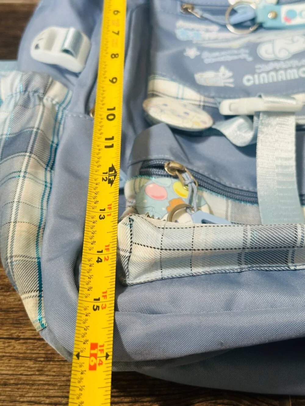 Cinnamoroll Sanrio Japan Blue White Back to School Backpack - with Buttons!